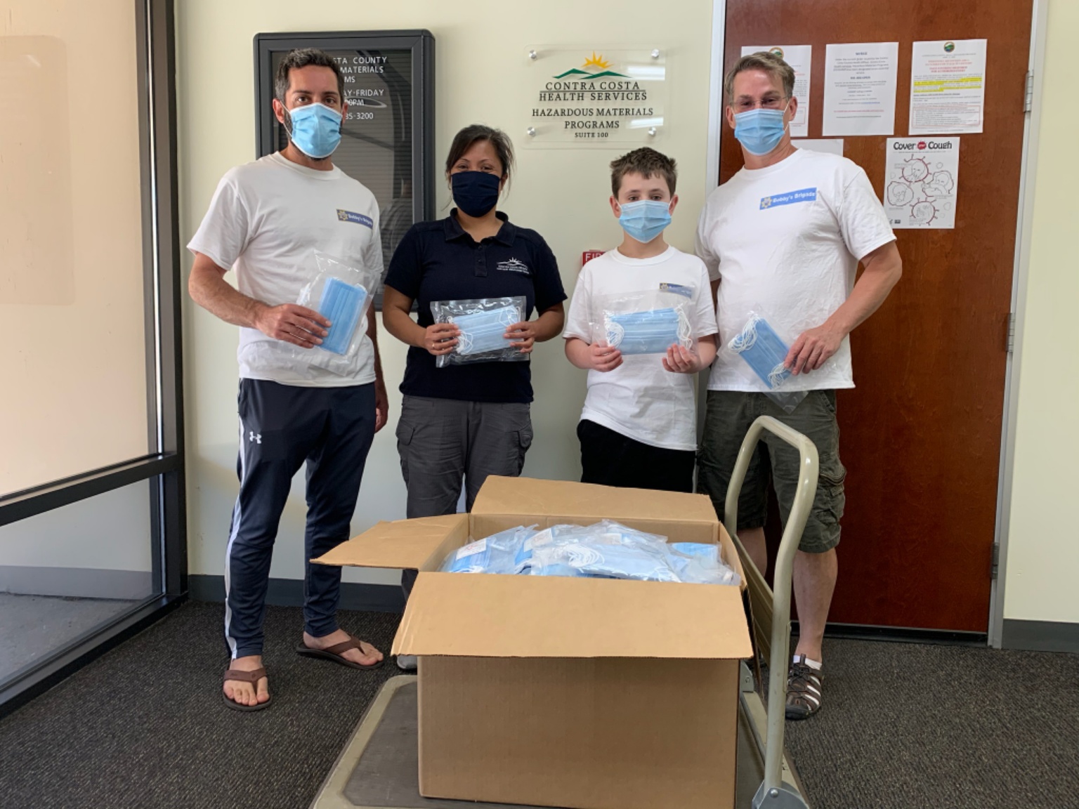 Bobby's Brigade Donates 2000 Masks